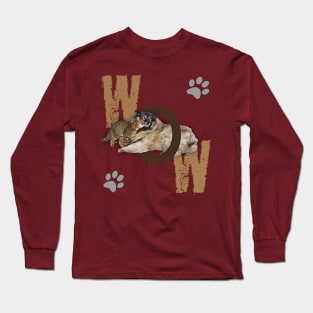 Cat Dog Wow Long Sleeve T-Shirt